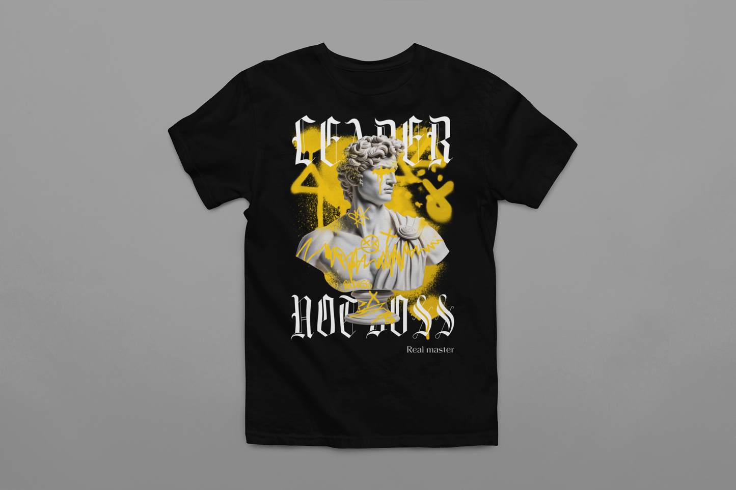 Leader not Boss- Graphic Tee / Black T-Shirt