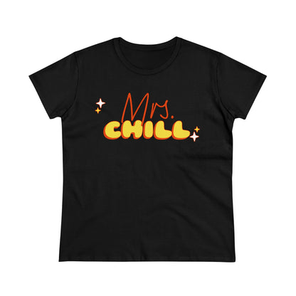 Mrs. Chill Graphic T - Women's Midweight Cotton Tee - Graphic Tee