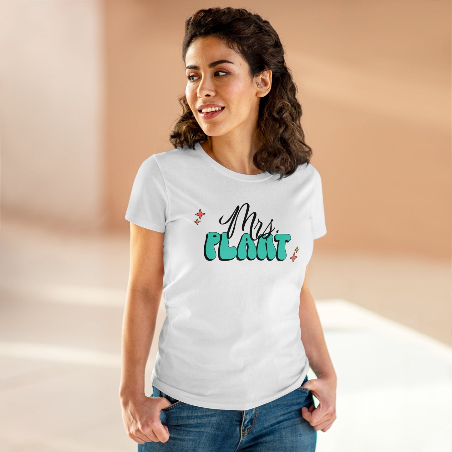 Mrs. Plant Graphic T- Women's Midweight Cotton Tee - Graphic Tee