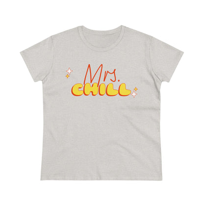 Mrs. Chill Graphic T - Women's Midweight Cotton Tee - Graphic Tee