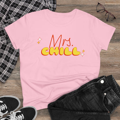 Mrs. Chill Graphic T - Women's Midweight Cotton Tee - Graphic Tee