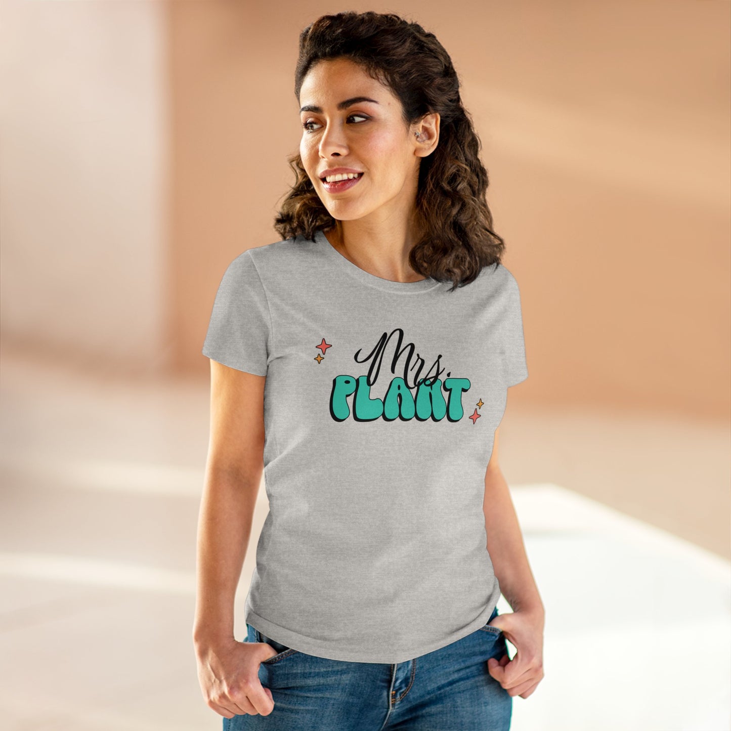 Mrs. Plant Graphic T- Women's Midweight Cotton Tee - Graphic Tee