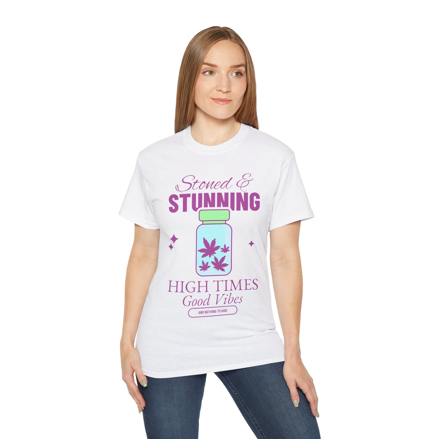 Stoned & Stunning Graphic T - Unisex Adult Ultra Cotton Tee