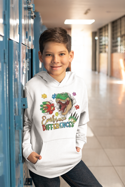 Autism Embrace Differences - Hoodie - Youth