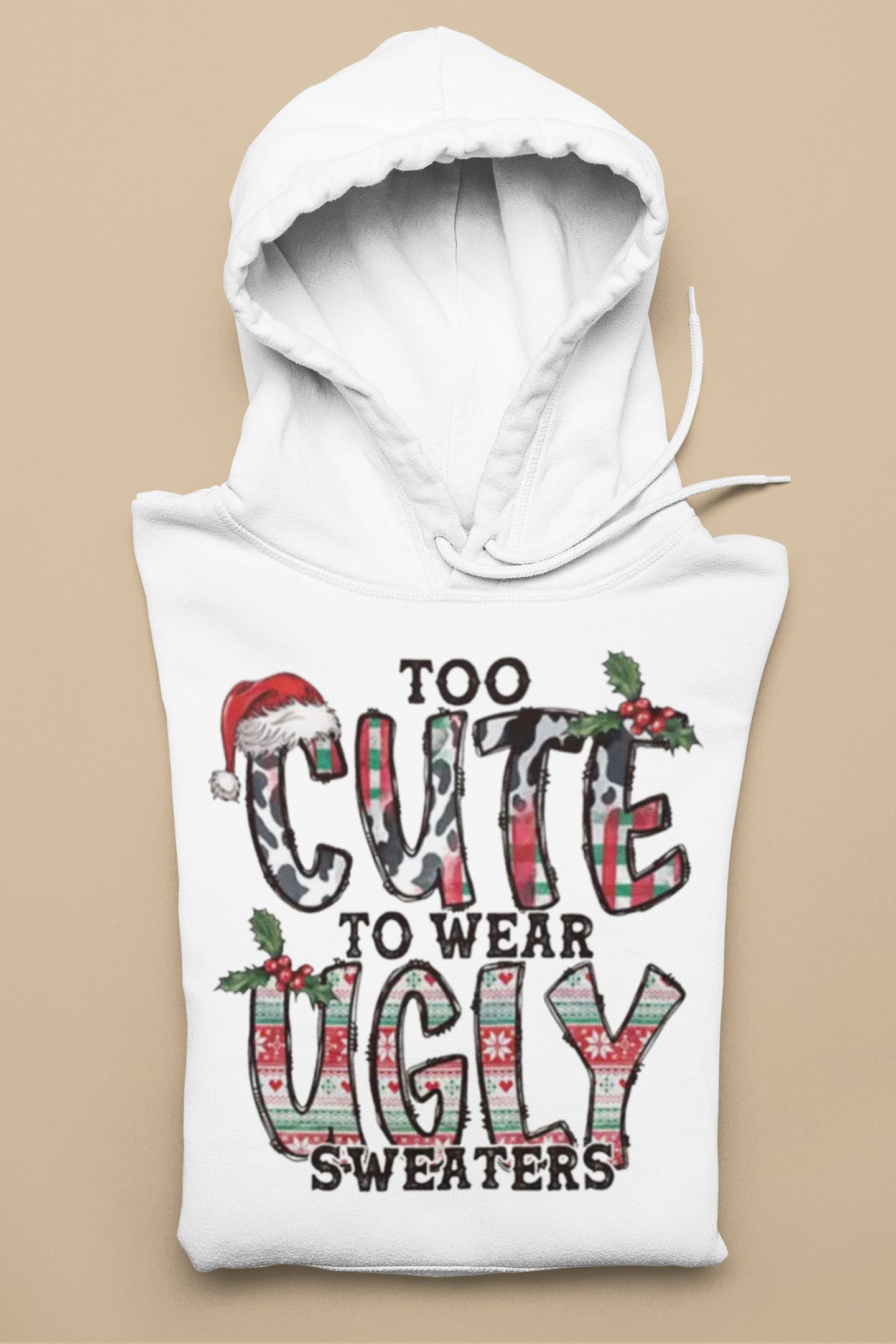 Youth - Too Cute For UGLY Sweaters - Hoodie