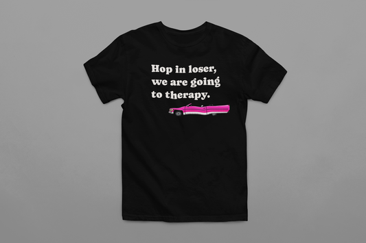 Hop in Loser - Mean Girls / Black T-Shirt