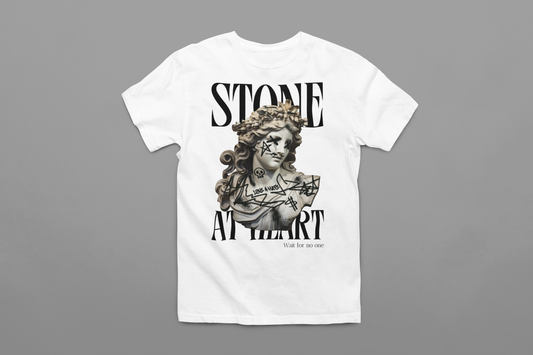 Stone at Heart - Graphic Tee / White T-Shirt