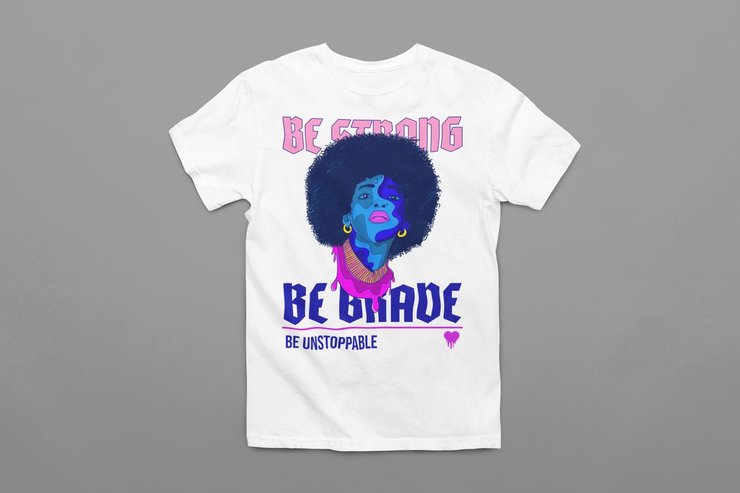 Strong Brave - Graphic Tee / White T-Shirt